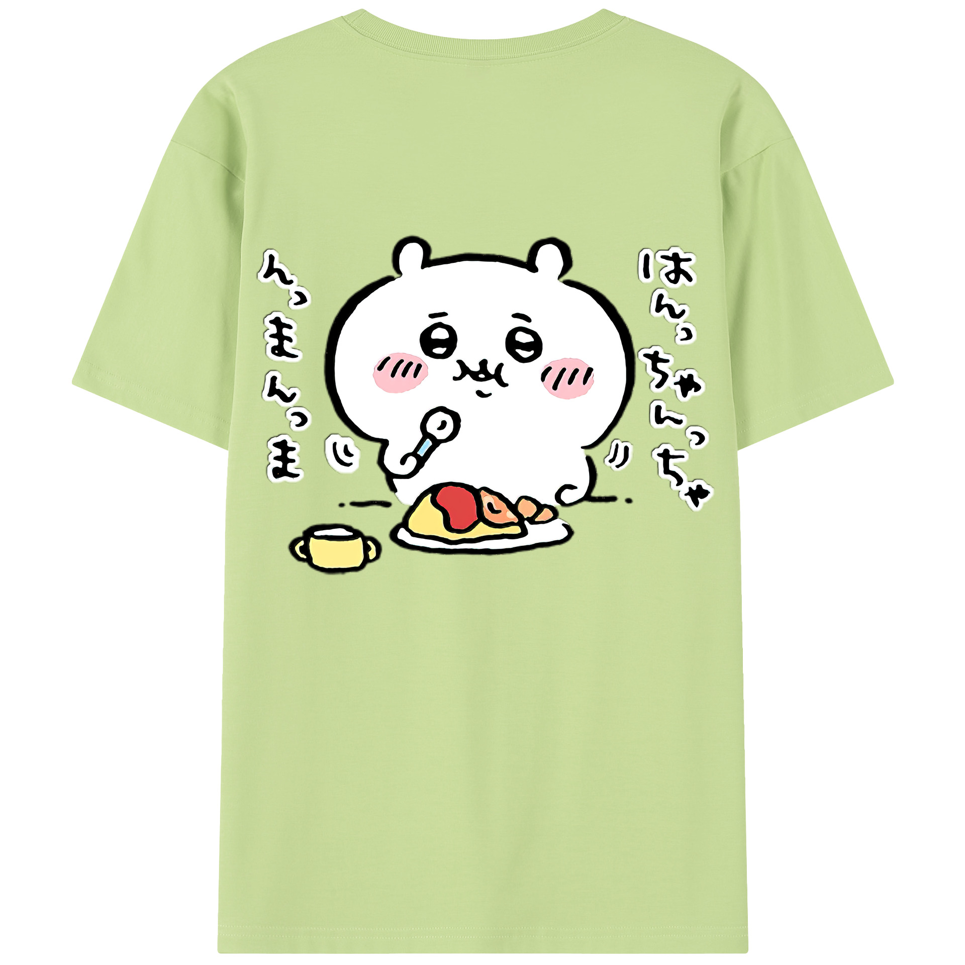 （画像用） ちいかわ ちいかわ Chii-kawa chiikawa 綿100％半袖Tシャツ（背面プリント）